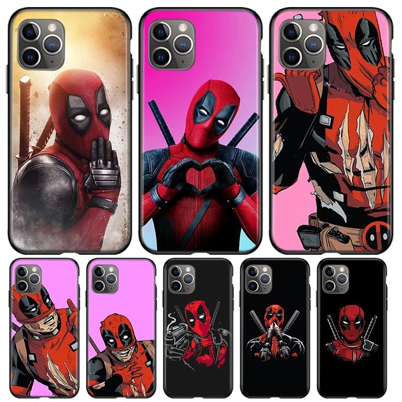 

Marvel Avengers Deadpool Super Hero For Apple iPhone 12 11 Pro Max mini XS Max XR X 8 7 6 6S Plus 5S SE 2020 Phone Case