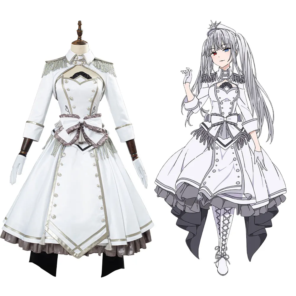 Косплей Костюм токисаки Куруми из аниме свидание пуля женское платье наряд