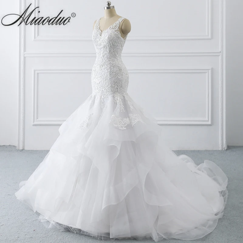 Miaoduo пикантные туфли с низким вырезом на спине кружевное свадебное платье