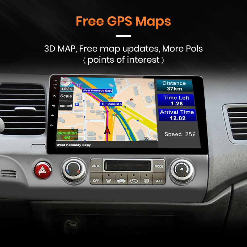 AWESAFE PX9 4G Android 6 0 автомобильный радиоприемник мультимедийный видеоплеер для Honda Civic