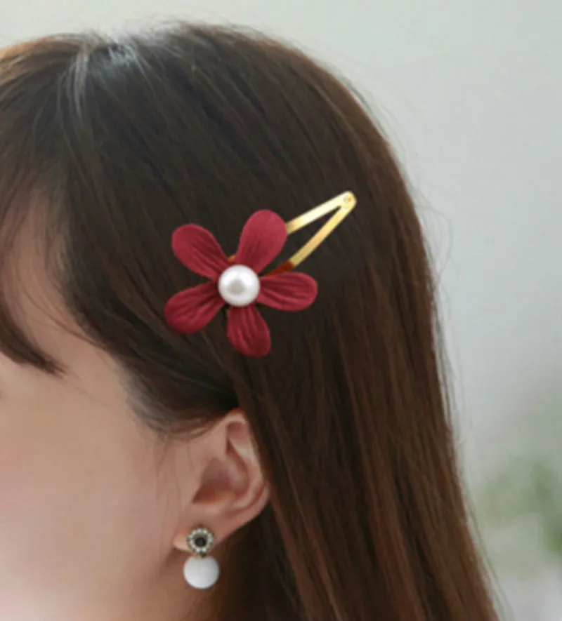 2 шт. корейский кавайный искусственный жемчуг в форме цветка шпильки лепестки для