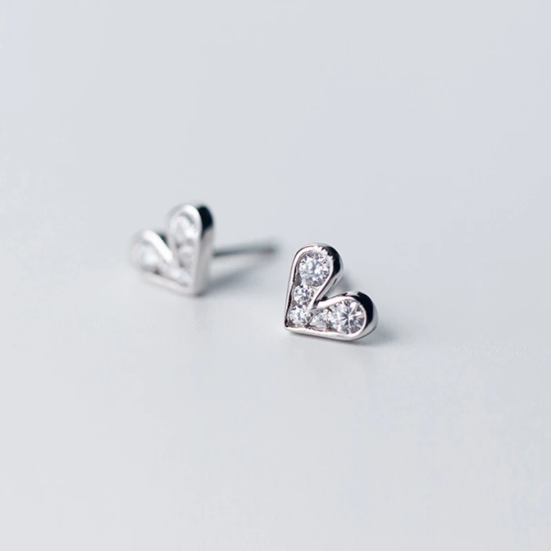 Женские серьги гвоздики из серебра 100% пробы с фианитом|Серьги-гвоздики| |