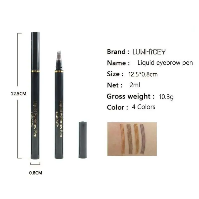 Подводка для бровей с микроблейдингом Водостойкая макияжа глаз карандаш цветная