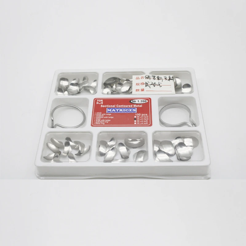 Новинка 100 шт. полный комплект стоматологическая матрица секционные Контурные