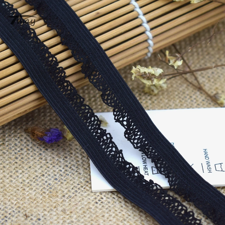 Эластичные нейлоновые эластичные ленты #1577 черного цвета нижнее белье для брюк