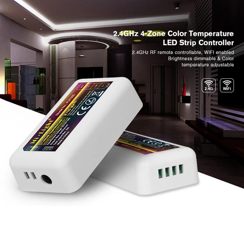 Milight 2 4G 4-Zone WiFi светодиодный контроллер iBox + RF сенсорный пульт CCT двойной белый цвет
