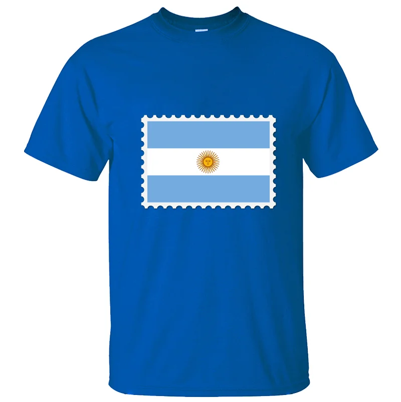 Cheap Sale Argentina Flag Stamp T-Shirt Men T Shirt Tshirt Cotton Clothes Design Plus Size 3xl 4xl 5xl Summer Tops |