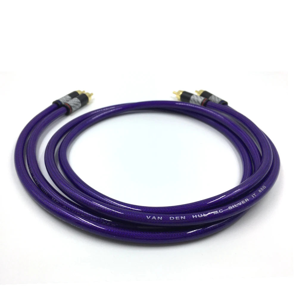 Кабель Hifi Van den Hul MC SILVER IT 65 RCA для подключения аудио позолоченный Удлинительный