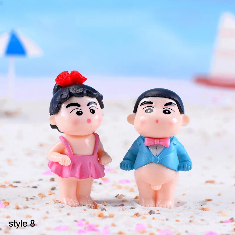 style 8 lovers Мини-пара скульптура 1 пара мох смолы ремесла стул статуэтки миниатюры Террариум мальчик девочка Фея Сад домашний декор - Цвет: style 8 lovers
