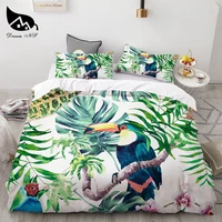 nordic polyester cotton flower cactus green leaf plant pattern luxury set supplies plant bedding home textile