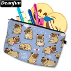 Deanfun симпатичная косметичка с 3D-принтом мопса, водонепроницаемая сумка для хранения, недорогая косметичка для женщин, D51491