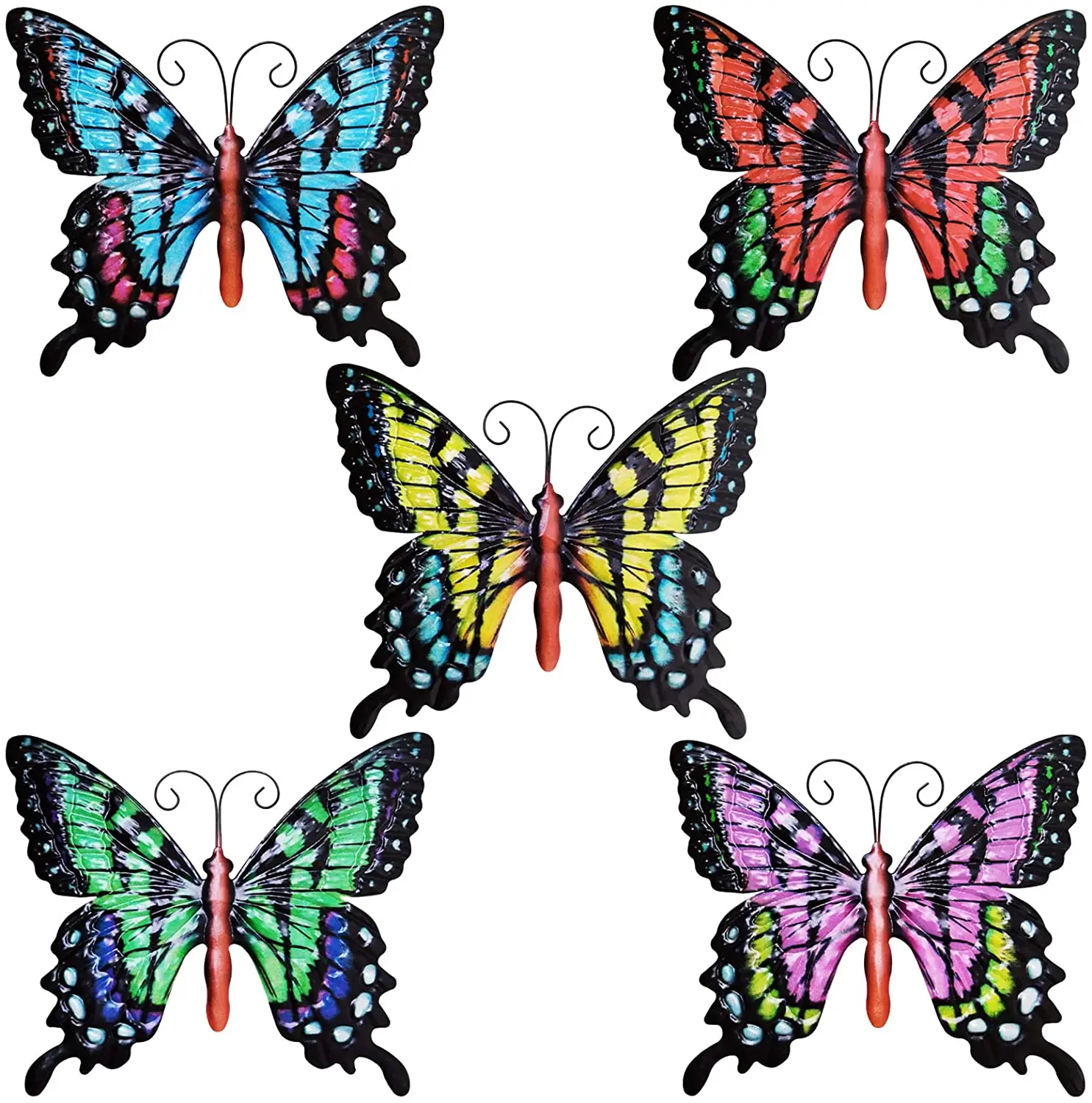 

Металлическая Бабочка, садовый Настенный декор, бабочки, настенная скульптура, подвесной Декор для дома, спальни, гостиной, офиса, сада