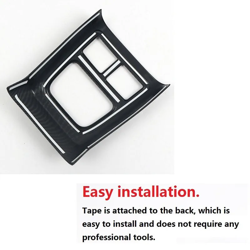 

for Dodge Charger 2015-2021 Car Rear Air Conditioner Outlet Vent Trim Cover Decor Frame Accessories, Carbon Fiber Color