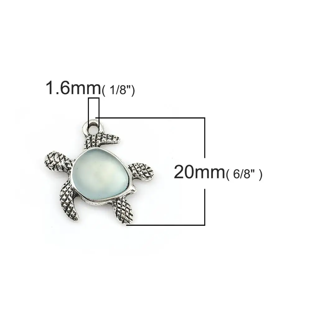 DoreenBeads модный сплав на основе цинка и смола океанская подвеска морская черепаха