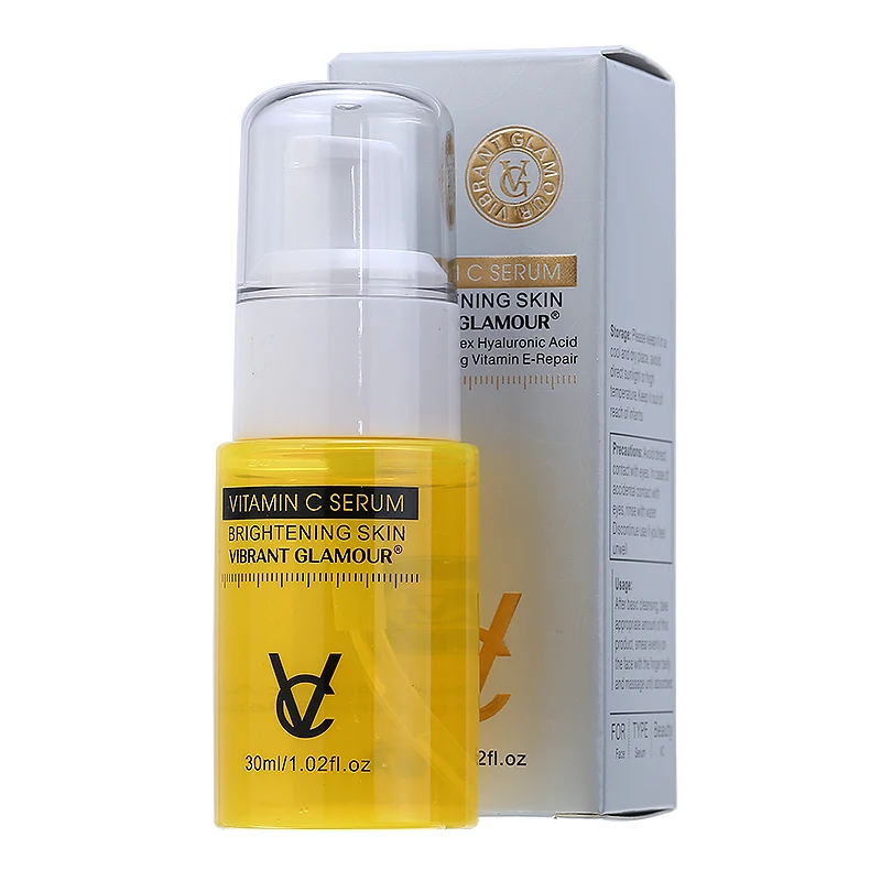 

30ml Facial Brightening Firming Essence Liquid Vitamin C Face Serum Whitening Anti-Aging Spots Melanin Remover Smooth Fine Lines