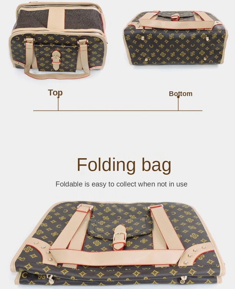 Сумка-переноска для домашних питомцев кожаная дорожная Сумочка чихуахуа Тедди