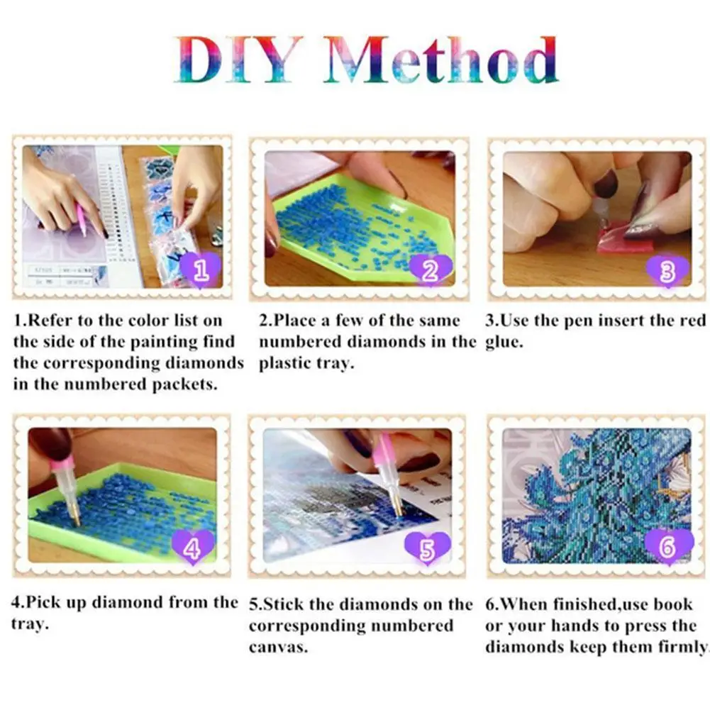 

Butterfly Pattern 3D Diy Cross Ctitch Art Painting Decor Diamond Crystal Mosaic Embroidery Kits Y7S7