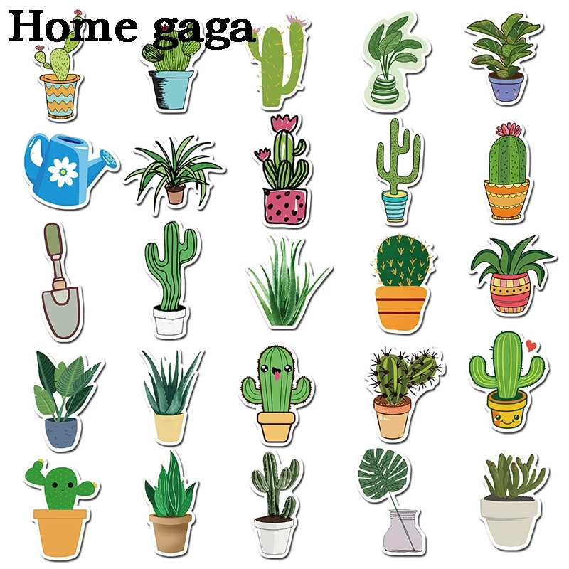 

Wholesale 20 Sets /Lot 45pcs/set Cactus Sticker kawaii plant sticker scrapbooking Album Sticker Decal planner Stationery D3062