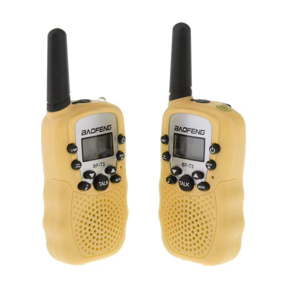 BaoFeng BF-T3, 2 шт, детская рация, 22 канала, портативная, ЕС, двухсторонняя рация, 3-10 км, Переговорная связь для детей