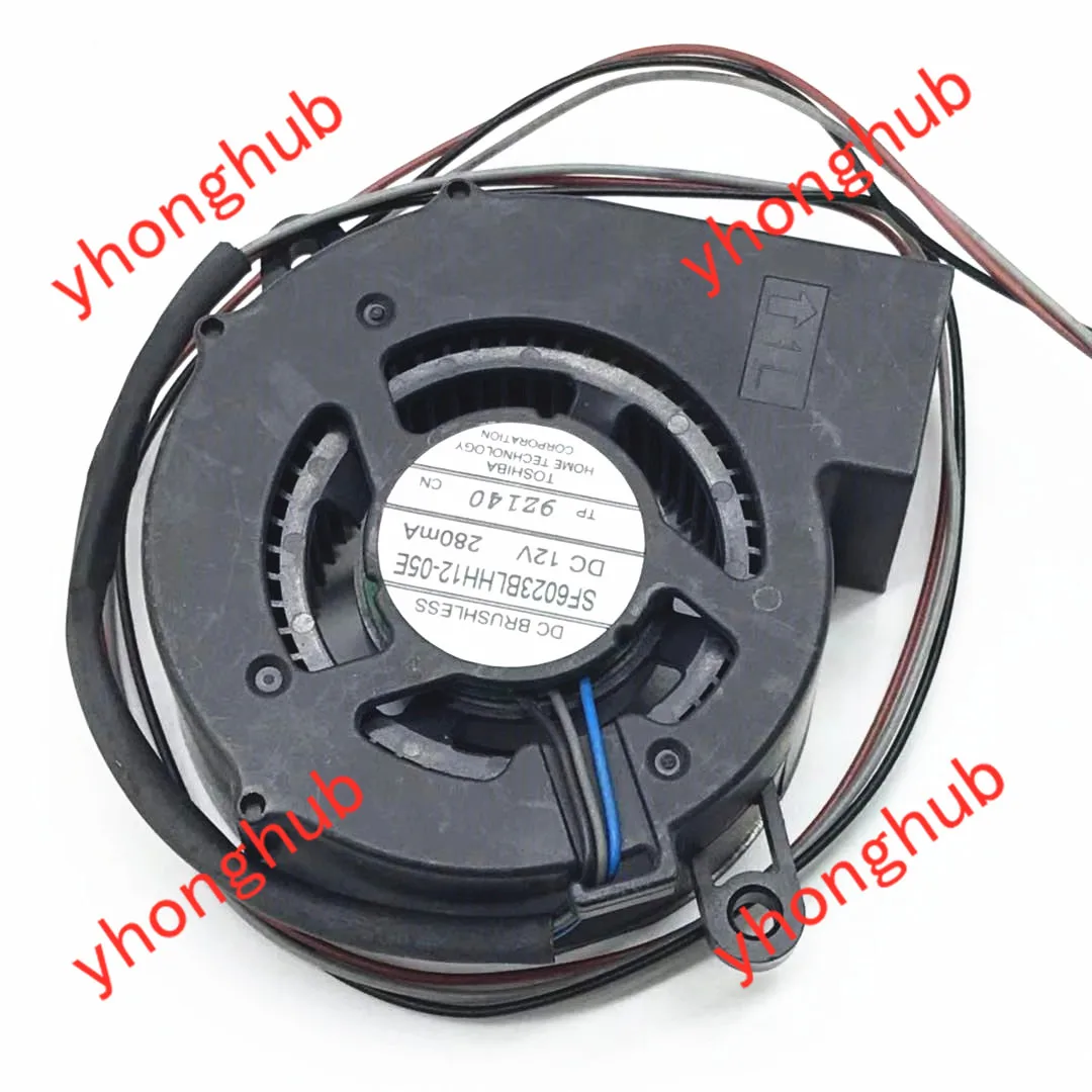 SF6023BLHH12-05E PLC-XM1500 Вентилятор охлаждения проектора DC 12V 280MA 60x60x23 мм 3-проводной