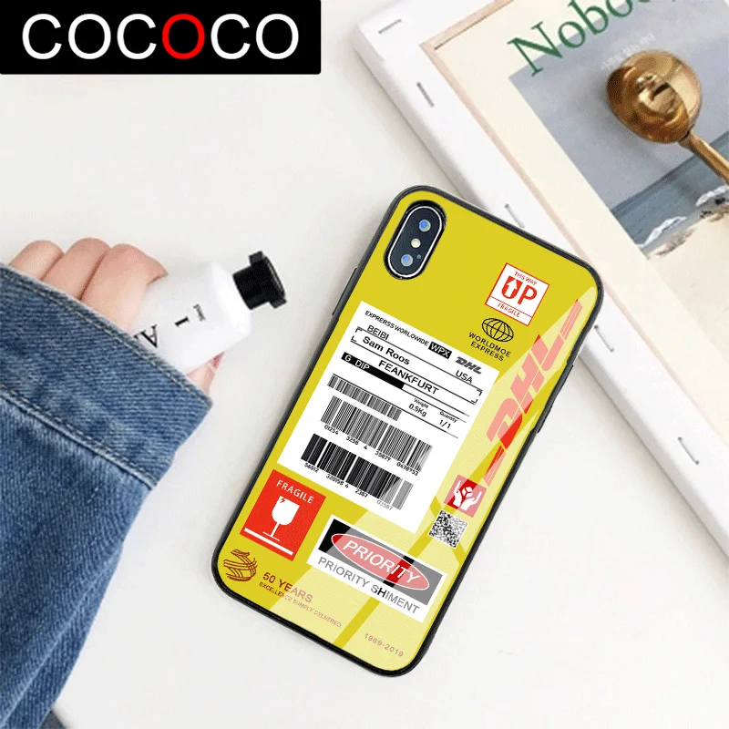 Чехол COCO для iPhone XR 11 Pro XS Max X 5 5S чехол DHL стеклянные Чехлы противоударный iphone 7 8 6 S Plus