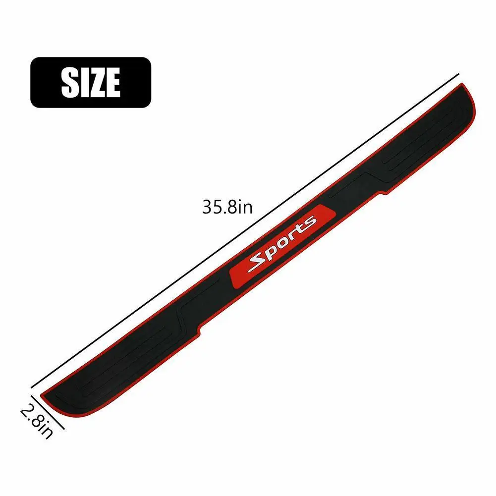 

Universal Car Trunk Door Rear Guard Plate Sticker Sill Protector Rubber Anti-Scratch Pedal Film Protective Pad Protection Trim