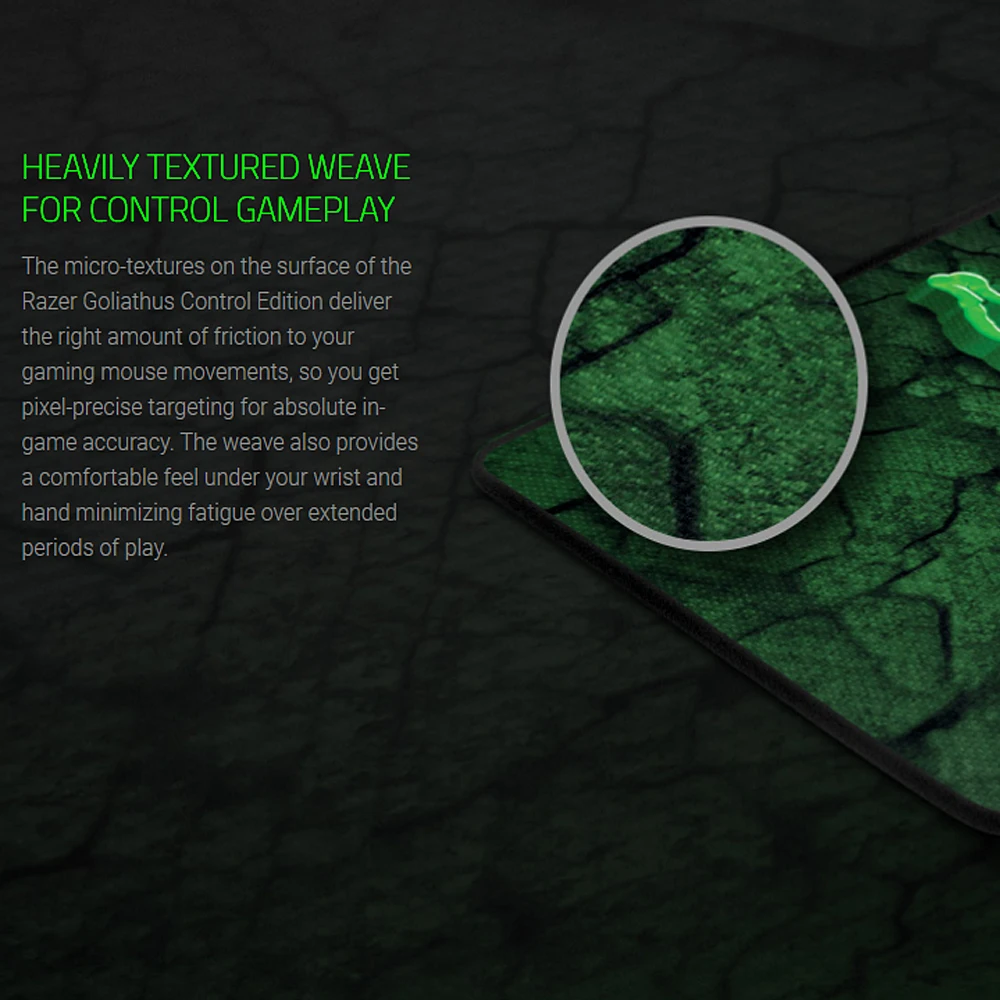 Razer Goliathus управление игровой коврик для мыши силиконовый коврик для мыши профессиональные геймеры маленький 215 мм* 270 мм Средний 254 мм* 355 мм Большой