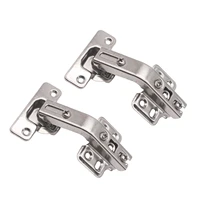 2pcs 135 degree door hinges replacement parts mute furniture easy install home kitchen cabinet cold rolled steel cupboard folded