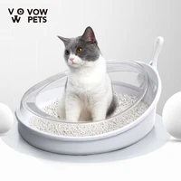 cat sand basin large thickening semi closed cat excrement cat toilet size cat litter box shovels 2021 new vow pets