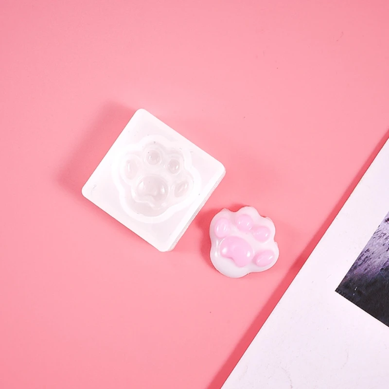 

7 Pcs/Set Bear Shape Keychain Crystal Epoxy Resin Mold Earrings Silicone Mould C7AE