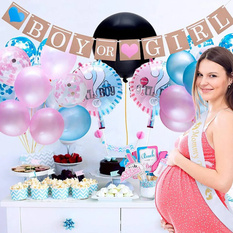 Вечерние воздушные шары для девочек и мальчиков 36 дюймов розовый баннер детей