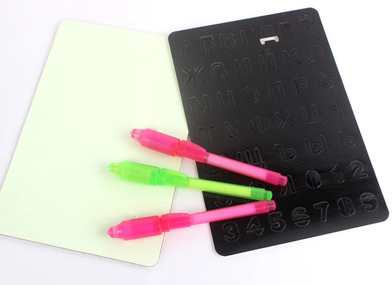 A3 A4 A5 3D Magic Drawing Board Children Clipboard Set LED Writing Board Creative Art Magic Board With Pen Kids Gift