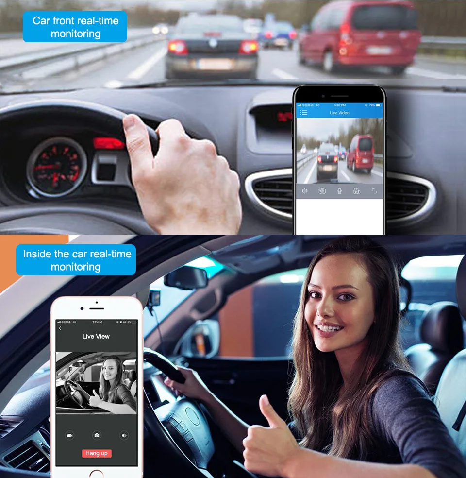 JC400 4G умный GPS для автомобиля отслеживание Dashcam с Wi-Fi точка доступа и двойной 1080P видео облако запись Live SOS сигнализация с бесплатным мобильным приложением
