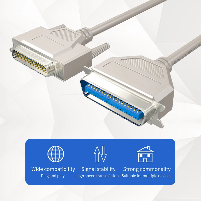 DB25 to CN36 Parallel Cable LPT print connector DB 25 Pin Male 36 Female IEEE1284 Printer Cord | Компьютеры и офис