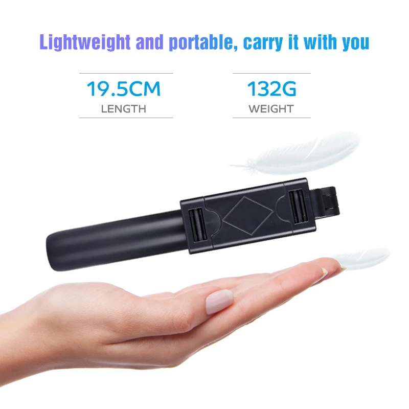 

3 In 1 Wireless Bluetooth Selfie Stick Expandable Handheld Monopod Shutter Remote Extendable Mini Tripod For Iphone/Android