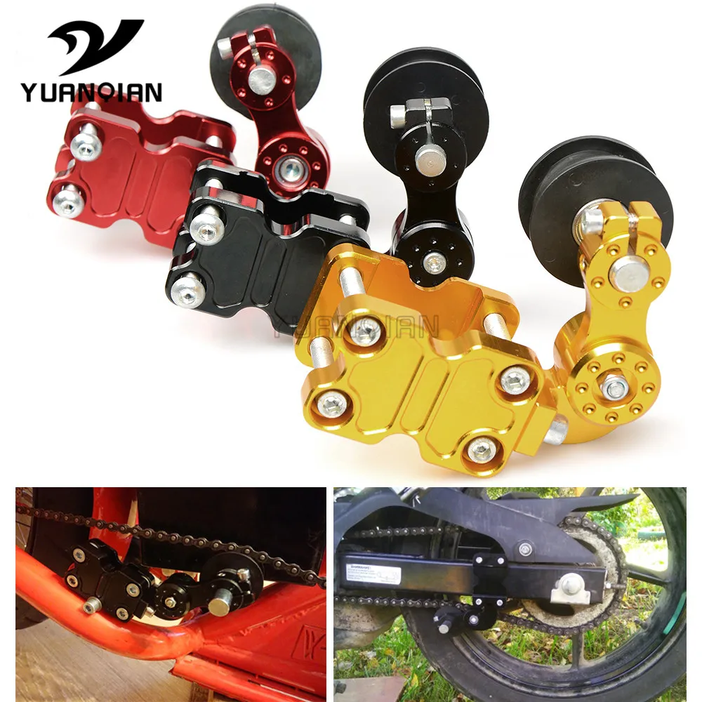 Универсальные мотоциклетные алюминиевые Настройщик ролик натяжителя цепи для BMW