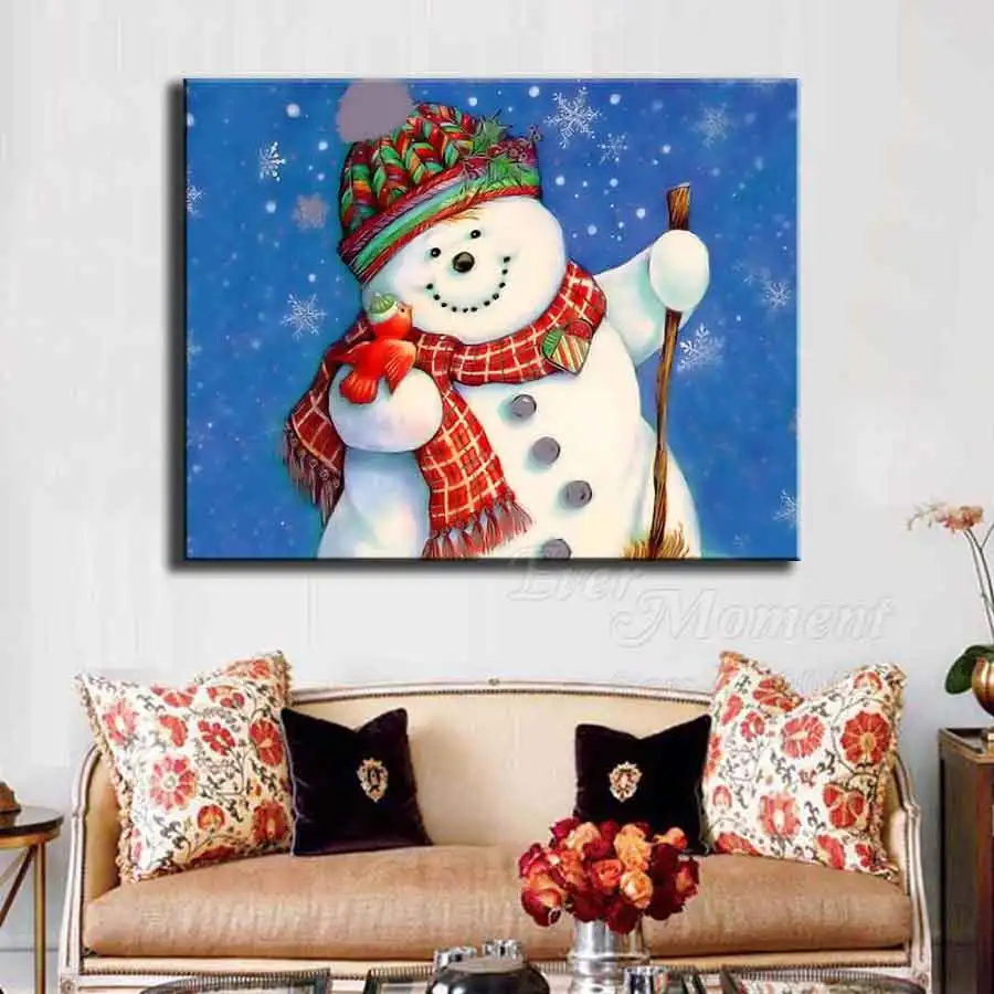 Когда-нибудь момент алмазов картина снеговик рождественские Стразы мозаика