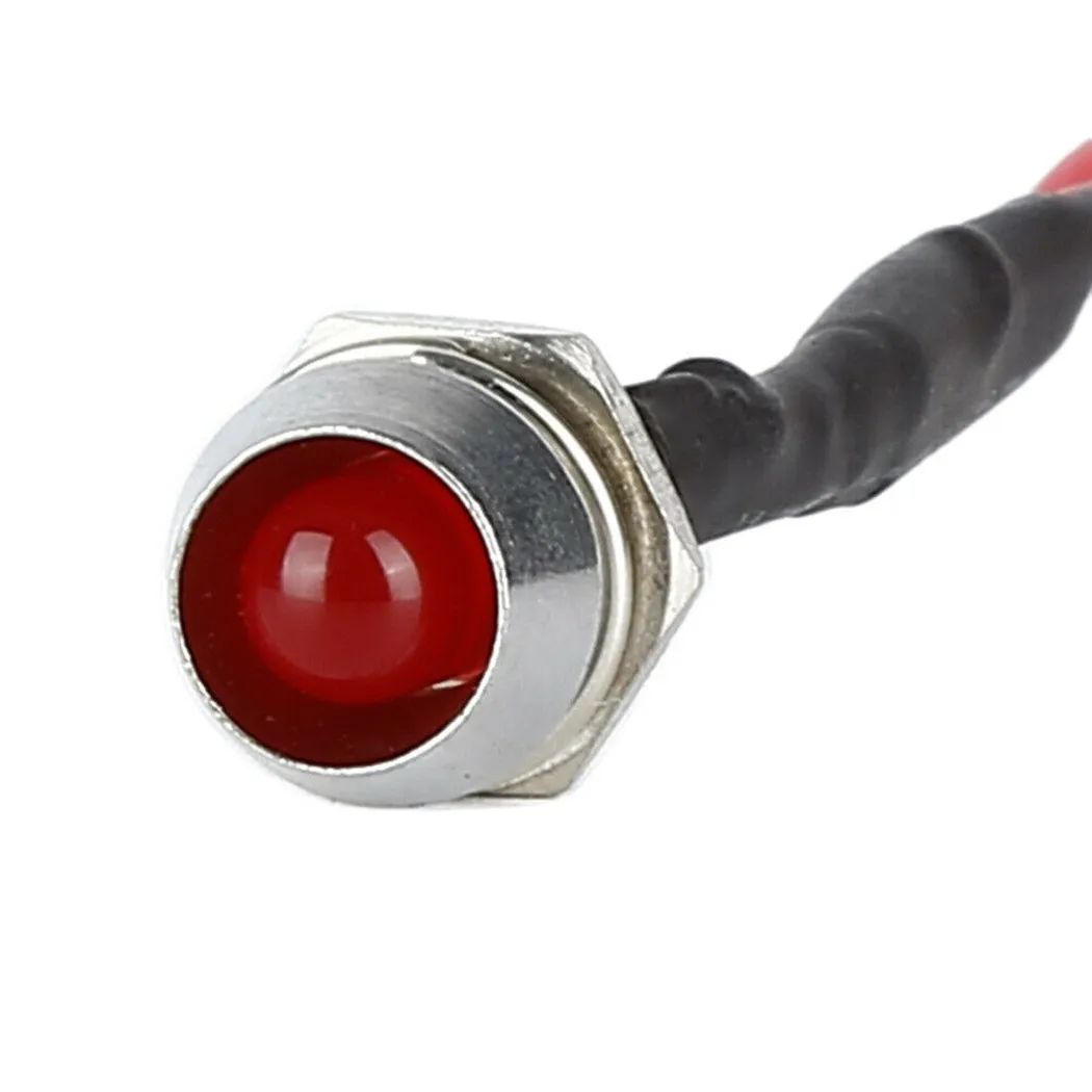 

Boat LED Light Bulb Car DC 12V 10X 8mm Indicator Parts Pilot Dash Panel