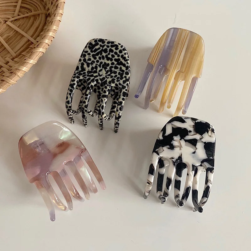 

Acetate Leopard Hair Clip For Women Girls Hair Claw Chic Barrettes Crab Hairpins Styling Claw Clips Fashion Hair Accessories