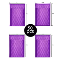 2021 50pcs mailer poly purple bubble padded mailing envelopes for mailer gift packaging self seal bag bubble padding mailer gift