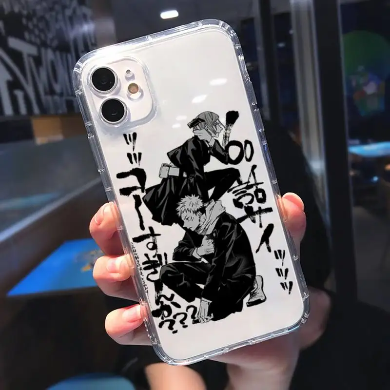 

Jujutsu Kaisen Phone Case Transparent soft For iphone 5 5s 5c se 6 6s 7 8 11 12 plus mini x xs xr pro max