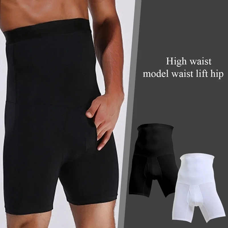 

Shapewear For Men Compression Shorts Body Shaper Waist Trainer Tummy Control Slimming Modelling Pants Girdle Boxer Underwear