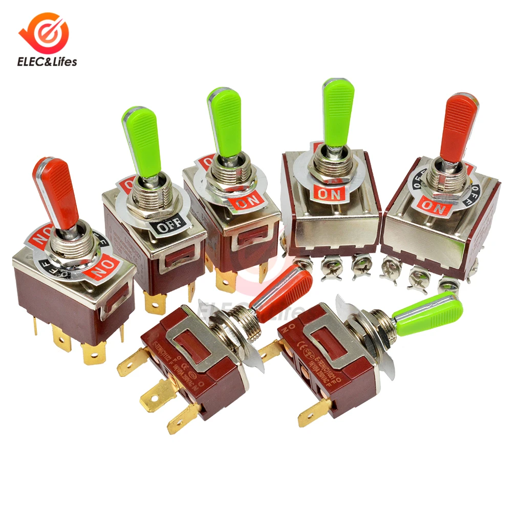 E TEN(C) точности серии тумблер AC 250V 16A 2/3/4/6/9 Pin ВКЛ ВЫКЛ на мини автоматический