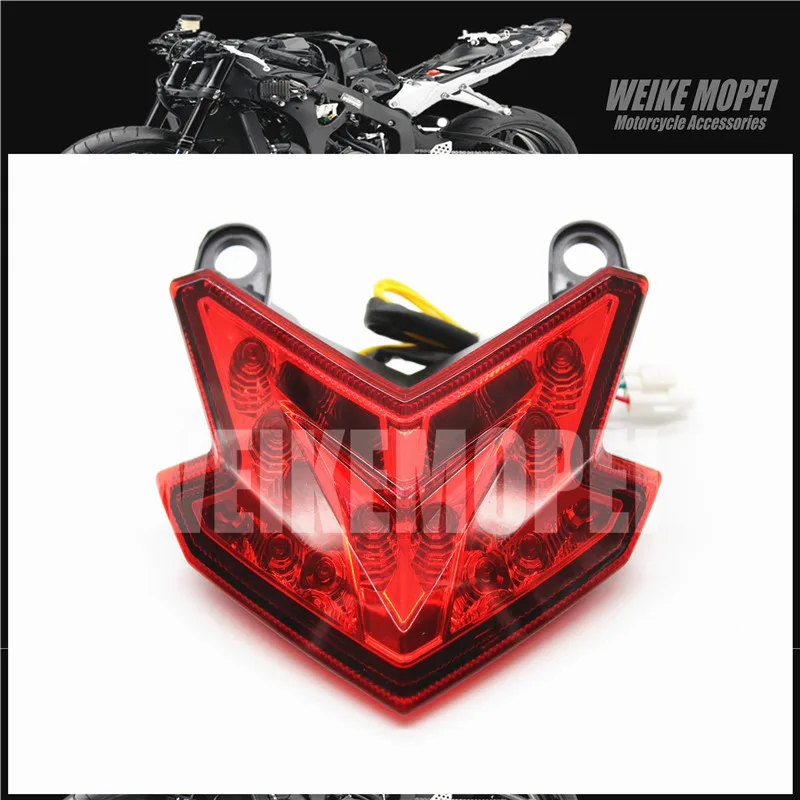 

Red LED Rear light Tail Lamp Taillight Turn Signal Lights Fit For Kawasaki Ninja ZX-6R 6R 13-18 Z800 13-16 Z125 16-18