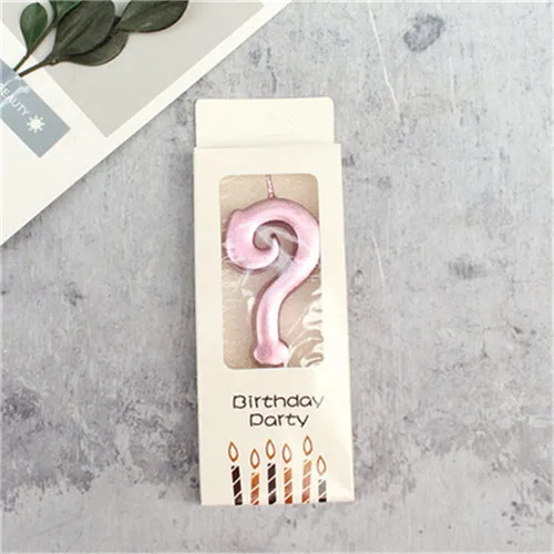 rose question mark Золотые серебряные розы цифровые свечи на день рождения счастливое украшение для именинного торта Baby Shower свадебные подарки на день рождения украшения торта - Цвет: rose question mark