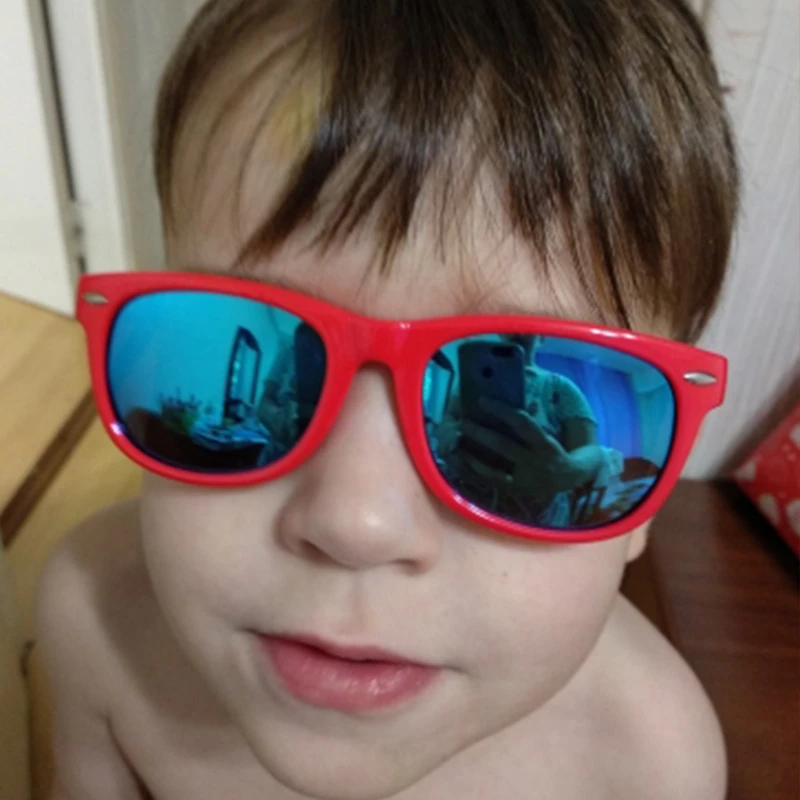 IVSTA детские солнцезащитные очки с веревкой для мальчиков 3-7 зеркальные линзы