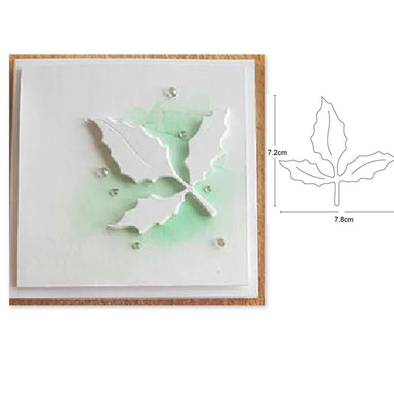 Металлические штампы для рукоделия вырезания форма листьев скрапбукинга бумаги