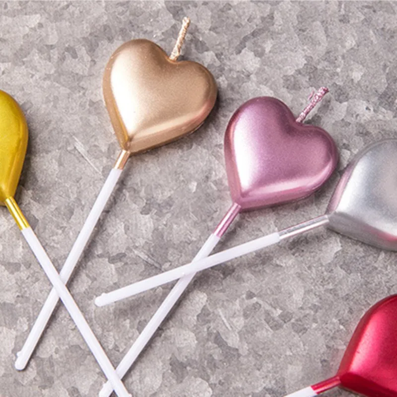 JO LIFE 5 шт./компл. топпер для торта свеча на день рождения спиральные свечи сердце