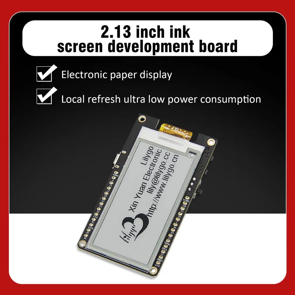 TTGO T5 V2.3 беспроводной модуль ESP-32 платформы Esp32 2 13 Epaper Display Board 3 V x n Wifi Basic 0 017 mw |