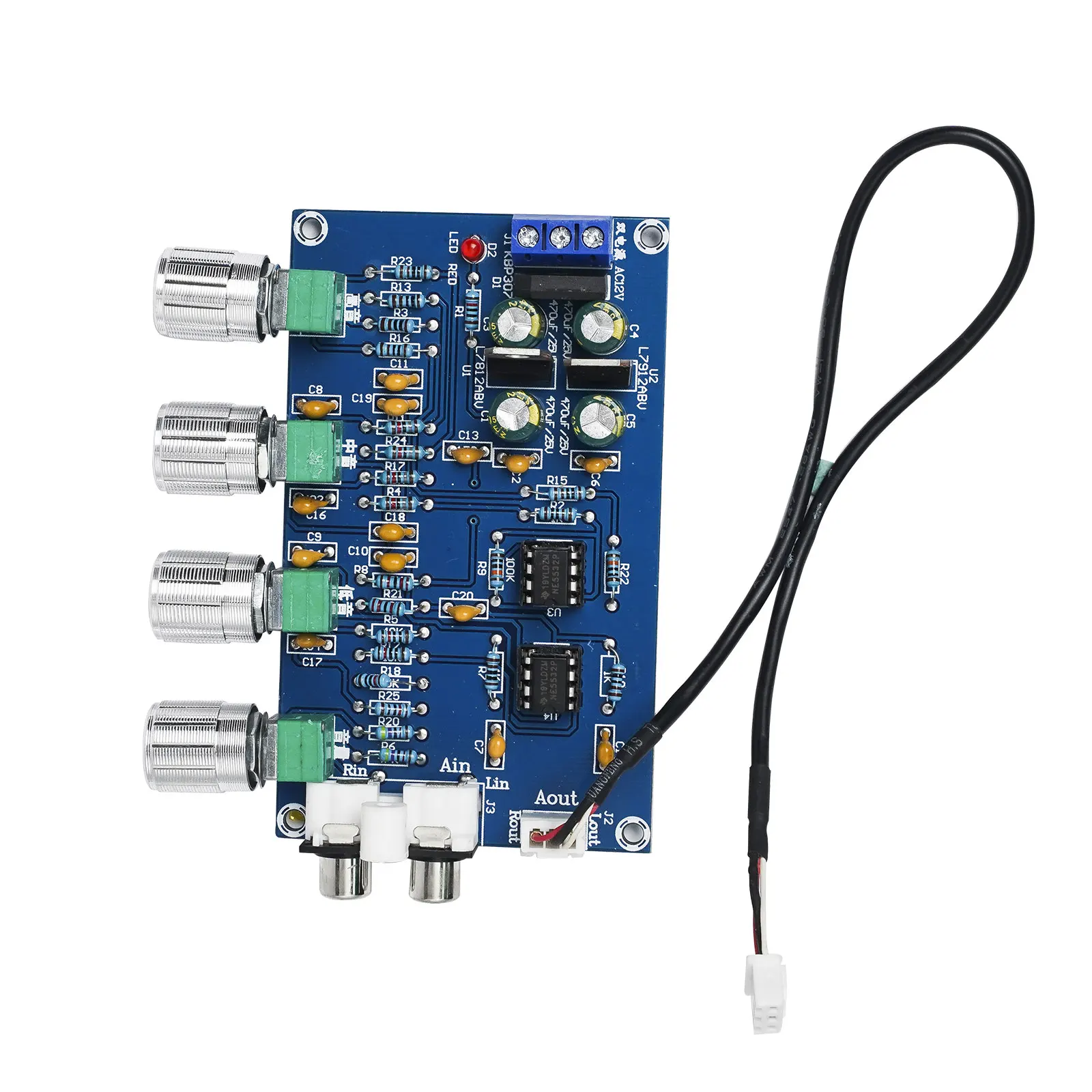 Новинка NE5532 Stereo Pre усилитель предусилитель Tone плата аудио 4 каналов модуль 4CH